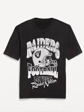 NFL Las Vegas Raiders Black Graphic Tee - Large - NWT